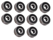 DURAFORCE (10 Each) R2-2RS Sealed Radial Ball Bearing 1/8 ID X 3/8 OD X 5/32 Wide SpinCo