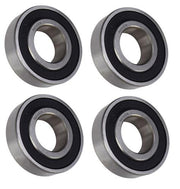 DURAFORCE (4 Each) R12-2RS Sealed Radial Ball Bearing 3/4 ID X 1-5/8 OD X 7/16 Wide SpinCo