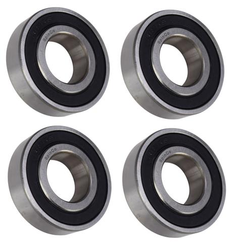 DURAFORCE (4 Each) R12-2RS Sealed Radial Ball Bearing 3/4 ID X 1-5/8 OD X 7/16 Wide SpinCo