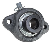 DURAFORCE 5/8" Light Duty Two Bolt Flange Bearing W/ Lock Collar ALF202-10G, FHLF202-10G
