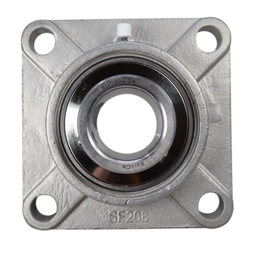 DURAFORCE 1-1/2" Stainless Four Bolt Flange Bearing SSUCF208-24, SUCSF208-24, CRFS-PN24