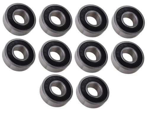 DURAFORCE (10 Each) R6-2RS Sealed Radial Ball Bearing 3/8 ID X 7/8 OD X 9/32 Wide SpinCo