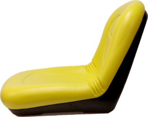 DURAFORCE Low Back John Deere Lawn Mower Seat Yellow