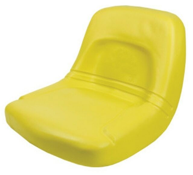 DURAFORCE High Back John Deere Lawn Mower Garden Tractor Seat Yellow