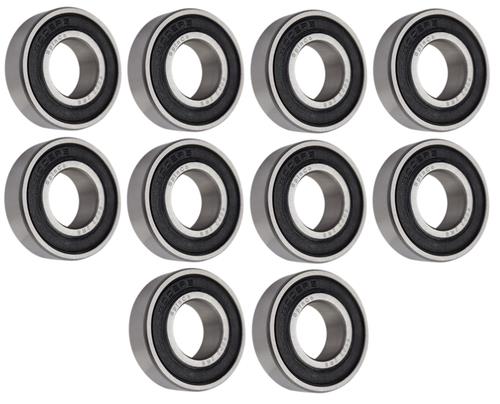 DURAFORCE (10 Each) 6002-2RS, 6002LLU, 6002DDU Sealed Radial Ball Bearing 15X32X9 SpinCo