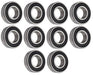 DURAFORCE (10 Each) 6002-2RS, 6002LLU, 6002DDU Sealed Radial Ball Bearing 15X32X9 SpinCo