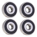DURAFORCE (4 Each) 1620-2RS Sealed Radial Ball Bearing 7/16 ID X 1-3/8 OD X 7/16 Wide