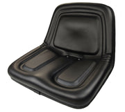 DURAFORCE Black Low Back Steel Pan Vinyl Mower Seat Cub Cadet Hustler Toro