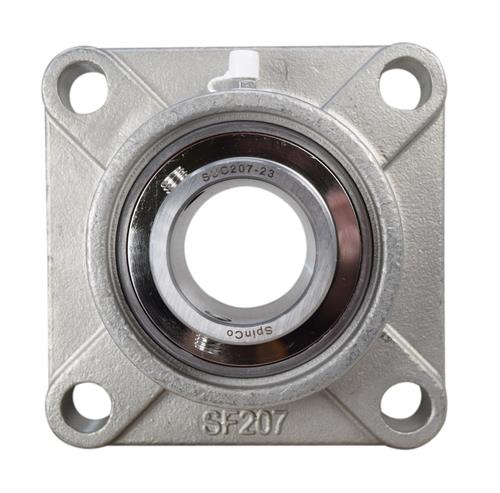 DURAFORCE 1-7/16" Stainless Four Bolt Flange Bearing SSUCF207-23, SUCSF207-23, CRFS-PN23