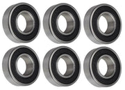 DURAFORCE (6 Each) 6203-2RS-3/4, 6203LLU12, 203PP12 Sealed Radial Ball Bearing 0.75"X40X12
