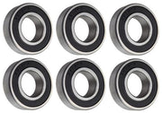 DURAFORCE (6 Each) 6205-2RS-1, 6205LLU16, 205PP16 Sealed Radial Ball Bearing 1"X52X15
