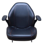 DURAFORCE Case IH High Back Tractor Seat DX33 DX35 DX40 DX45 DX48 DX55 DX60 Armrest Black