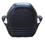 DURAFORCE Case IH High Back Tractor Seat DX33 DX35 DX40 DX45 DX48 DX55 DX60 Armrest Black