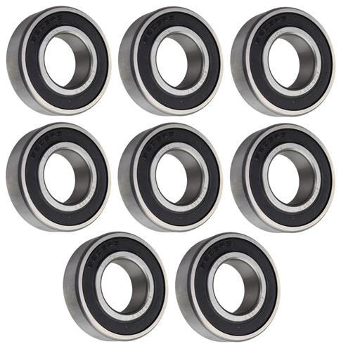 DURAFORCE (8 Each) 6205-2RS-1, 6205LLU16, 205PP16 Sealed Radial Ball Bearing 1"X52X15