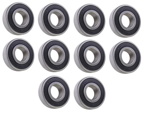 DURAFORCE (10 Each) 6204-2RS, 6204LLU, 204PP Sealed Radial Ball Bearing 20X47X14 SpinCo