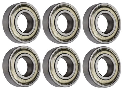 DURAFORCE (6 Each) 6002-ZZ, 6002-2Z, 9102KDD Shielded Radial Ball Bearing 15X32X9 SpinCo