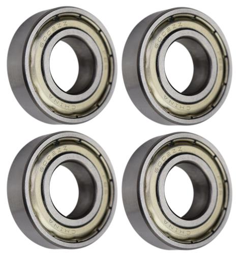 DURAFORCE (4 Each) 6002-ZZ, 6002-2Z, 9102KDD Shielded Radial Ball Bearing 15X32X9 SpinCo