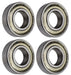 DURAFORCE (4 Each) 6002-ZZ, 6002-2Z, 9102KDD Shielded Radial Ball Bearing 15X32X9 SpinCo