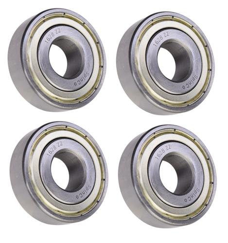 DURAFORCE (4 Each) 1628-ZZ Shielded Radial Ball Bearing 5/8 ID X 1-5/8 OD X 1/2 Wide
