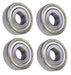 DURAFORCE (4 Each) 1628-ZZ Shielded Radial Ball Bearing 5/8 ID X 1-5/8 OD X 1/2 Wide