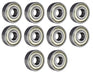 DURAFORCE (10 Pack) 6302-ZZ, 6302-2Z, 302SS Shielded Radial Ball Bearing 15X42X13 SpinCo