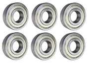 DURAFORCE (6 Pack) 6306-ZZ, 6306-2Z, 306SS Shielded Radial Ball Bearing 30X72X19 SpinCo