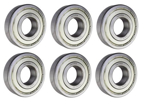 DURAFORCE (6 Pack) 6306-ZZ, 6306-2Z, 306SS Shielded Radial Ball Bearing 30X72X19 SpinCo