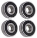 DURAFORCE (4 Each) 6202-2RS-1/2, 6202LLU8, 202PP8 Sealed Radial Ball Bearing 0.5"X35X11
