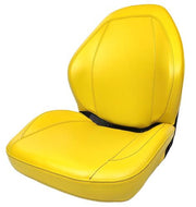 DURAFORCE John Deere High Back Gator Lawn Mower Skid Steer Sewn Vinyl Seat Yellow