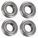 DURAFORCE (4 Each) R16-ZZ Shielded Radial Ball Bearing 1 ID X 2 OD X 1/2 Wide SpinCo