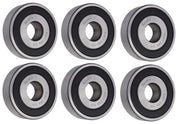 DURAFORCE (6 Each) 6203-2RS-1/2, 6203LLU8, 203PP8 Sealed Radial Ball Bearing 0.5"X40X12