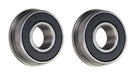 DURAFORCE (2 Pack) FR6-2RS Flanged Sealed Radial Ball Bearing 3/8 ID X 7/8 OD X 0.281" W
