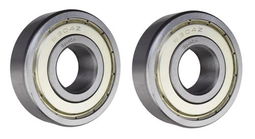 DURAFORCE (2 Pack) 6304-ZZ, 6304-2Z, 304SS Shielded Radial Ball Bearing 20X52X15 SpinCo