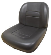 DURAFORCE High Back Lawn Mower Seat Black Fits Grasshopper, Exmark and Ferris