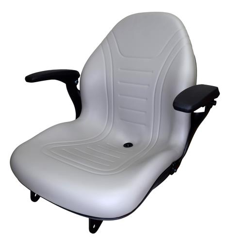 DURAFORCE Ford New Holland Workmaster Tractor Seat 45 55 65 75 TC35 TC35D Armrests Gray