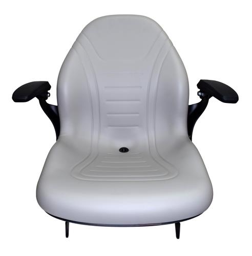 DURAFORCE Ford New Holland Workmaster Tractor Seat 45 55 65 75 TC35 TC35D Armrests Gray