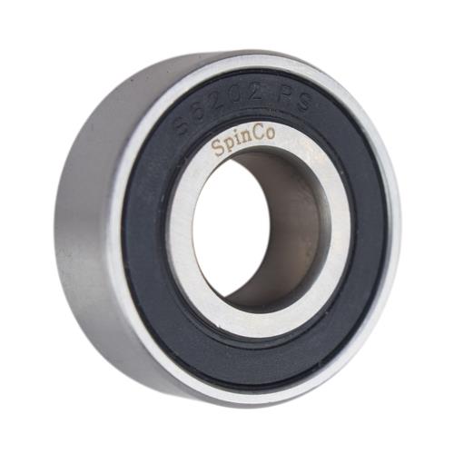 DURAFORCE SS6202-2RS, SS6202LLU Stainless Steel Sealed Radial Ball Bearing 15X35X11 SpinCo