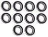 DURAFORCE (10 Each) R24-2RS Sealed Radial Ball Bearing 1-1/2 ID X 2-5/8 OD X 9/16 Wide