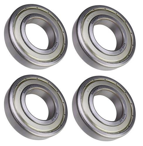 DURAFORCE (4 Each) 6208-ZZ, 6208-2Z, 208SS Shielded Radial Ball Bearing 40X80X18 SpinCo