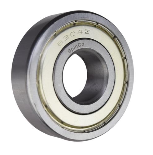 DURAFORCE (6 Pack) 6304-ZZ, 6304-2Z, 304SS Shielded Radial Ball Bearing 20X52X15 SpinCo