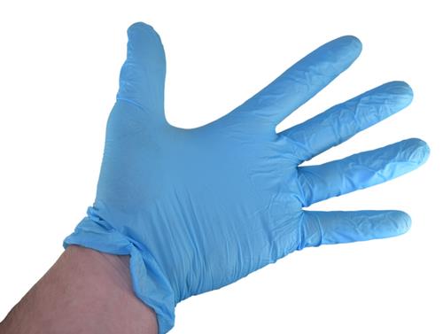 DURAFORCE Nitrile Rubber Gloves Disposable Mechanic Gardening Case of 1000 Large NON-FDA