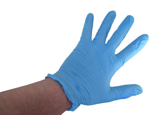 DURAFORCE Nitrile Rubber Gloves Disposable Mechanic Gardening Case of 1000 Large NON-FDA