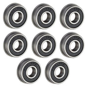 DURAFORCE (8 Each) FR4-2RS Flanged Sealed Radial Ball Bearing 1/4 ID X 5/8 OD X 0.196" W