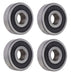 DURAFORCE (4 Each) 6200-2RS, 6200LLU, 200PP Sealed Radial Ball Bearing 10X30X9 SpinCo