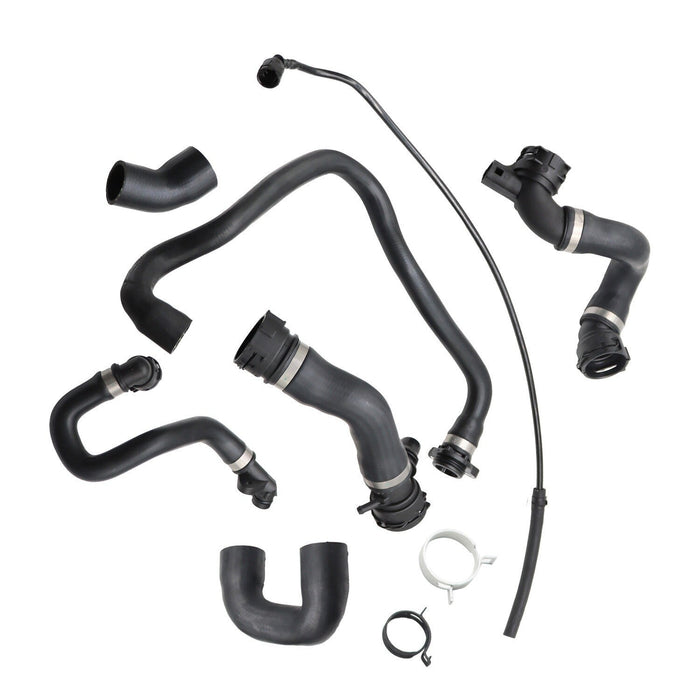 DURAFORCE (7 Hoses) Radiator Coolant Water Hose Kit for BMW 128i 328i N51 E90 07-11