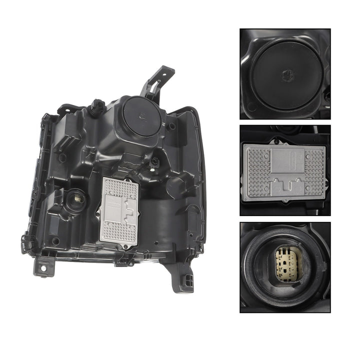 DURAFORCE 2016-18 Chevy Silverado 1500 Right Chrome DRL Projector Full LED Headlight