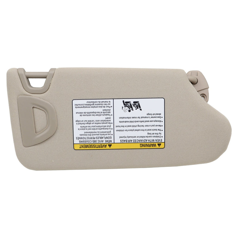 DURAFORCE 1 Pair Beige Sun Visor Left & Right 96401-3TA2A for 2013-2018 Nissan Altima