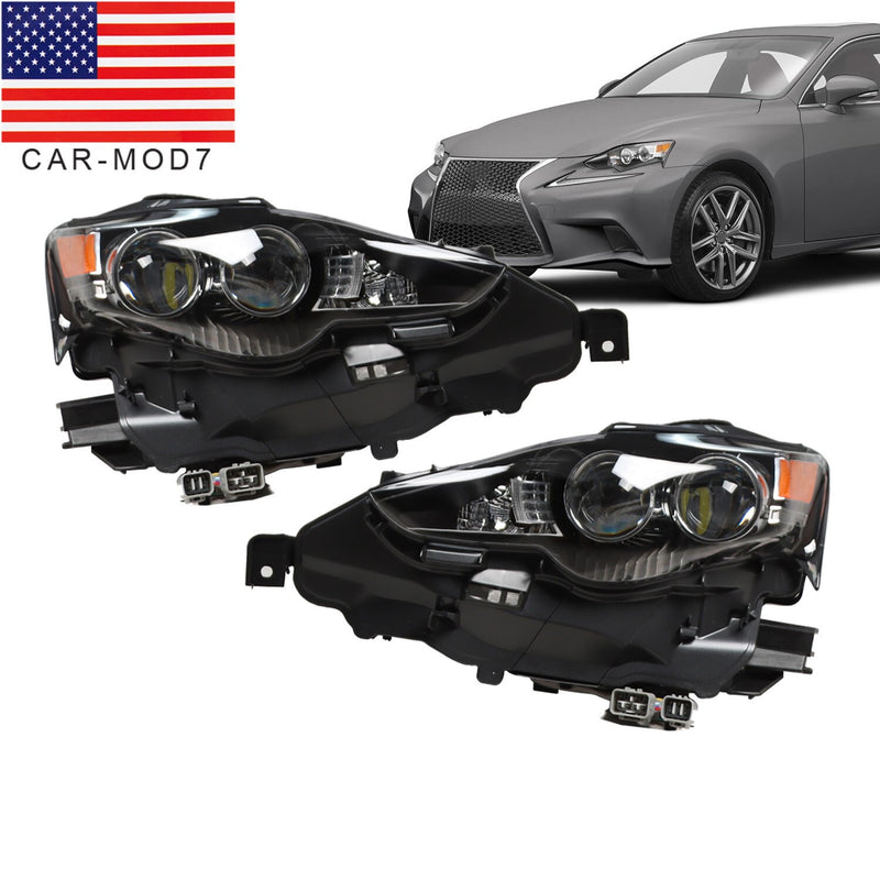 DURAFORCE Pair LED Headlights for Lexus IS250 IS350 2014-2016 Left & Right Headlamp