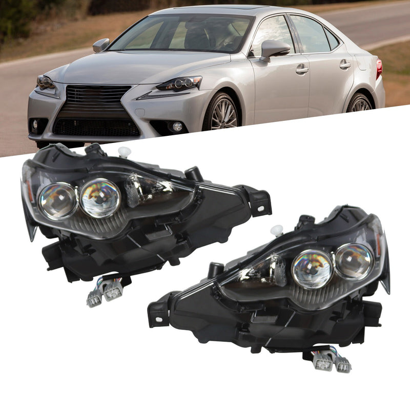 DURAFORCE Pair LED Headlights for Lexus IS250 IS350 2014-2016 Left & Right Headlamp