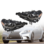 DURAFORCE Pair LED Headlights for Lexus IS250 IS350 2014-2016 Left & Right Headlamp